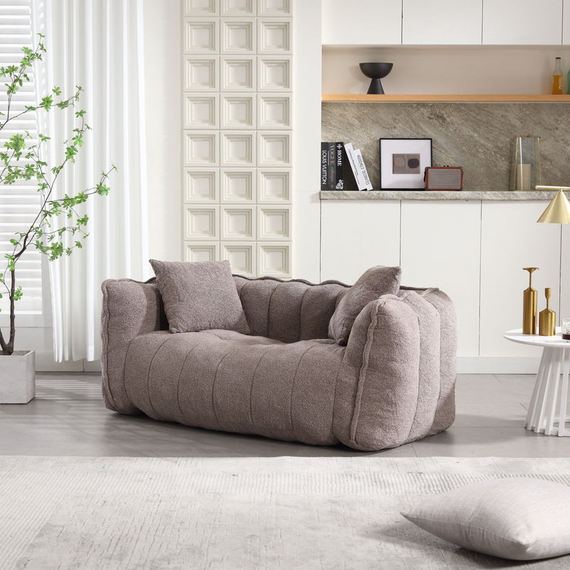 Cozy Beanbag Chair With High Resilience Foam Core For 2