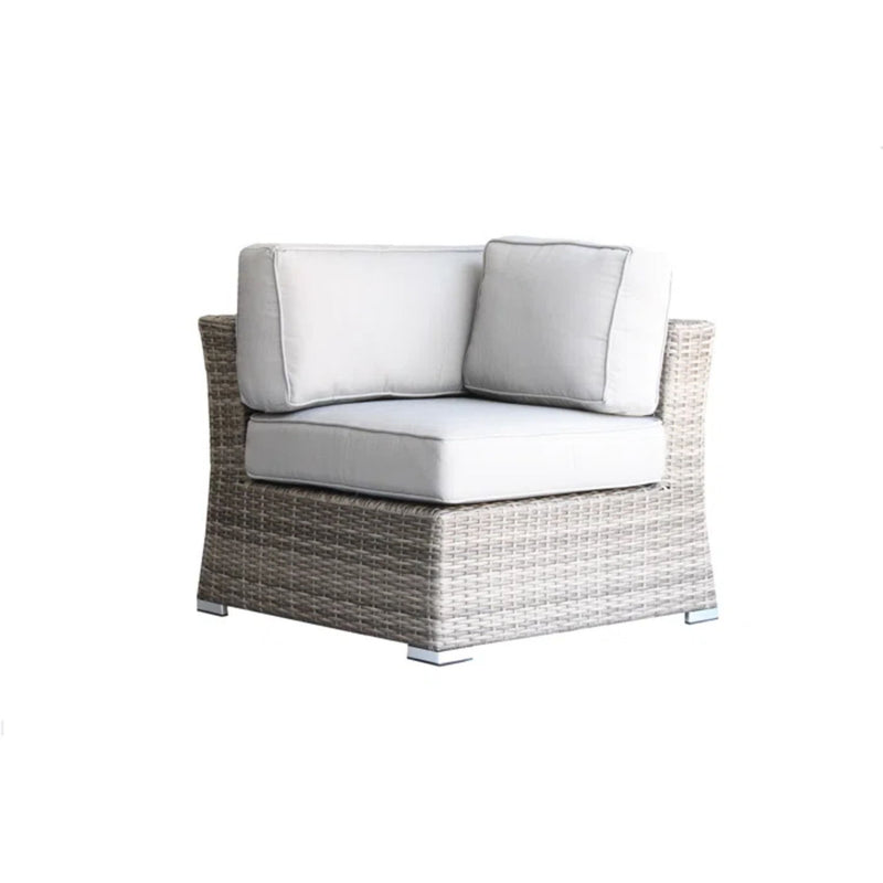 Outdoor Seating Group For 7 With Cushions - Gray Mix