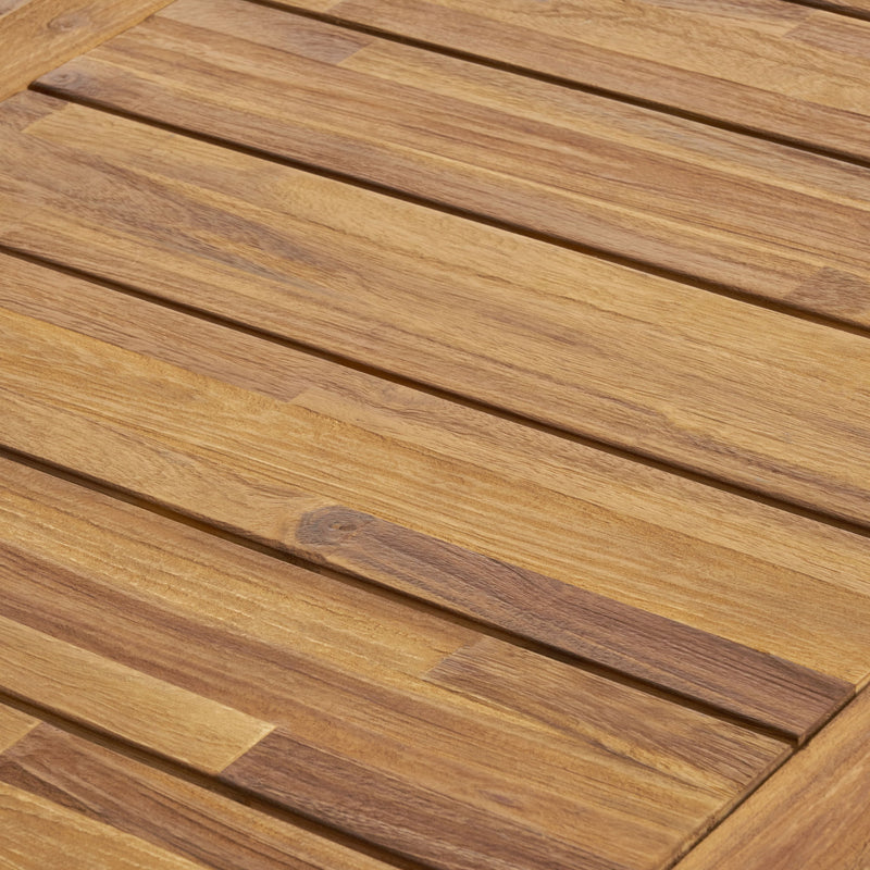 Outdoor Acacia Wood Dining Table, Sandblast Finish