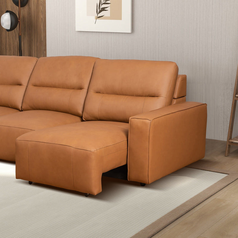 Grant - Triple Power Convertible Sofa - Cognac