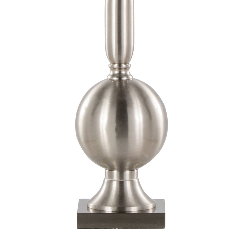 Joan - Contemporary Table Lamp (Set of 2) - Brushed Nickel