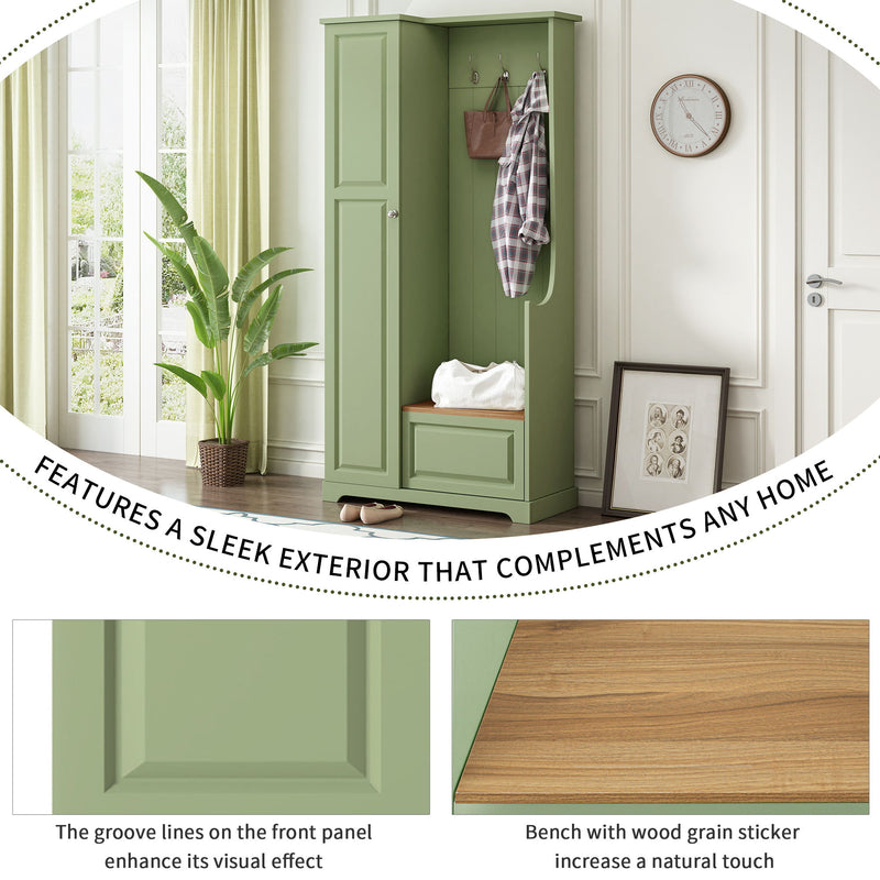 Hall Tree With Flip Up Bench