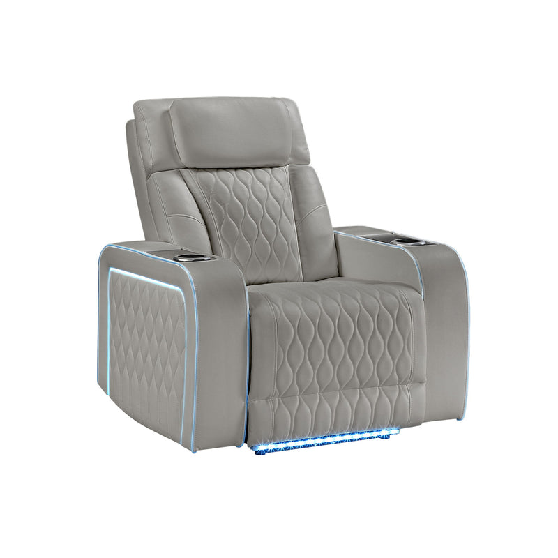 Electra - Power Reclining Set With Power Headrests, Massage And LED Lighting