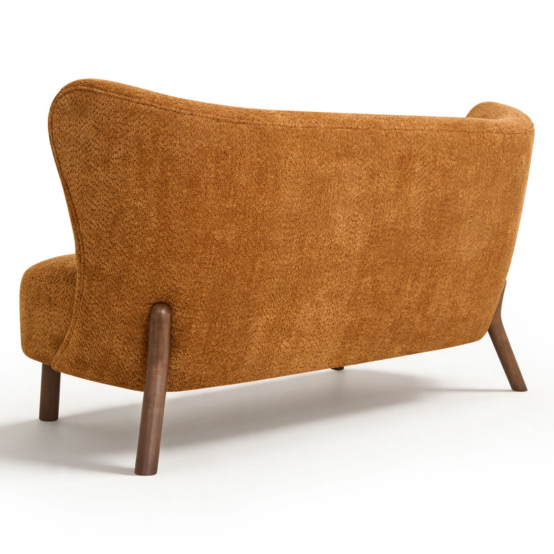 Nordic Chair Laid Back Loveseats With Curved Backres, No Armrests