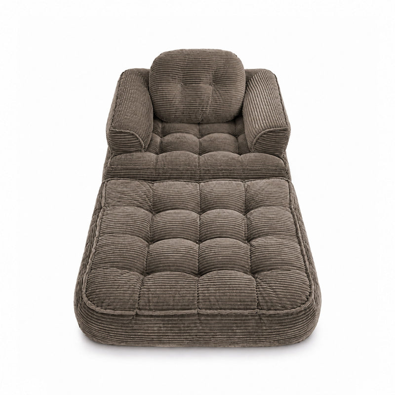 Convertible 2 In 1 Armrest Sofa For Bedroom