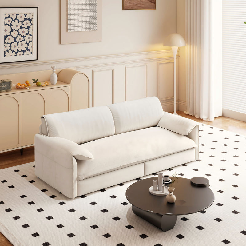 Queen Pull Out Sofa Bed With Side Storage
