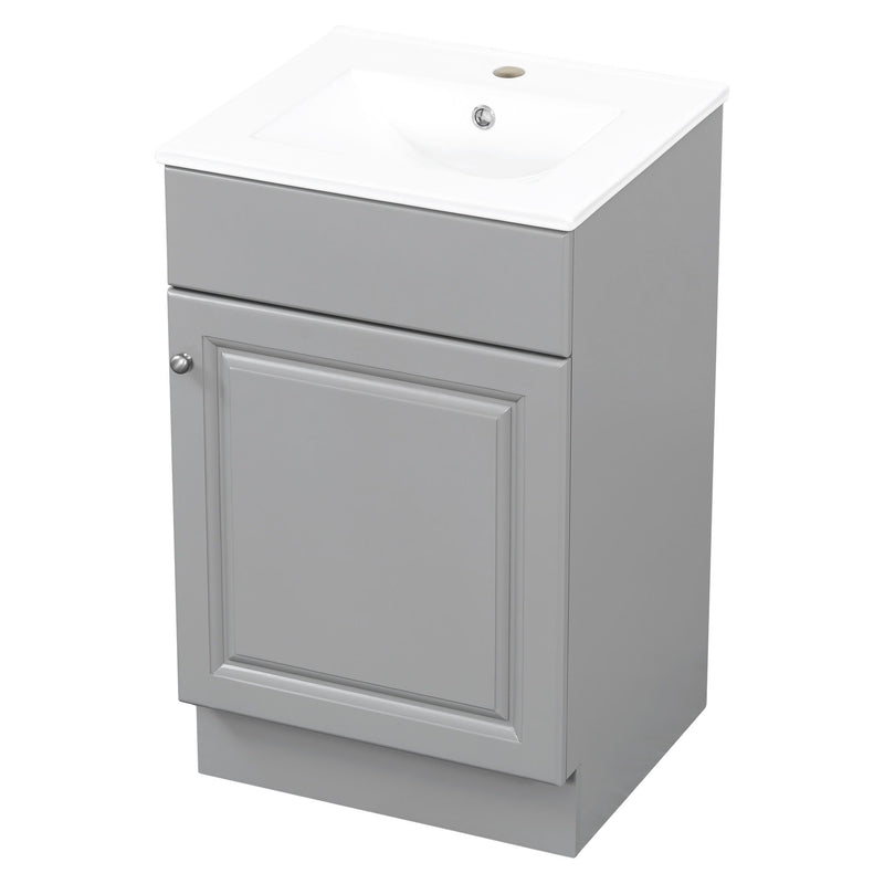 Bathroom Vanity With Sink, Cabinet With Adjustable Shelf