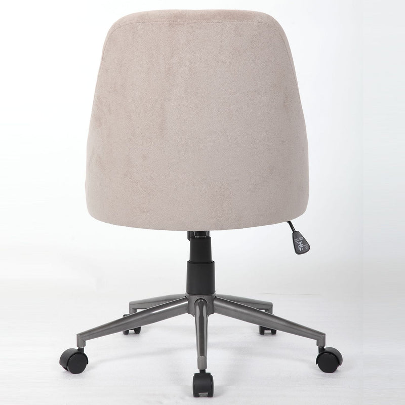 Ergonomic Office Enveloping Bucket Back Swivel Computer Chair - Beige
