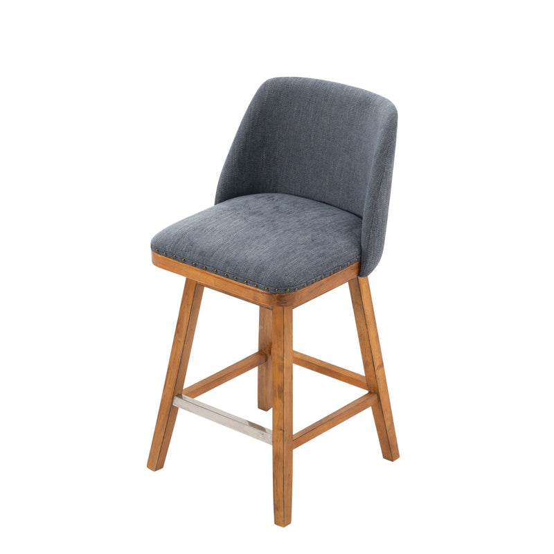 360° Swivel Bar Stool, Counter Height Kitchen Island Chair