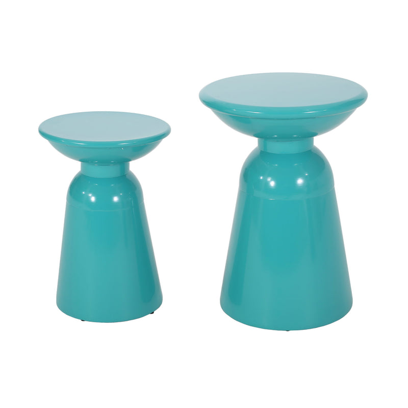 Serenita - Outdoor Side Tables With Flared Design (Set of 2)