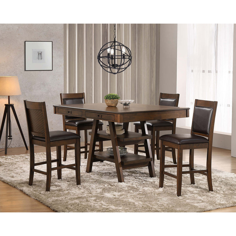 Ferrara - 2 Drawer Counter Height Table - Walnut