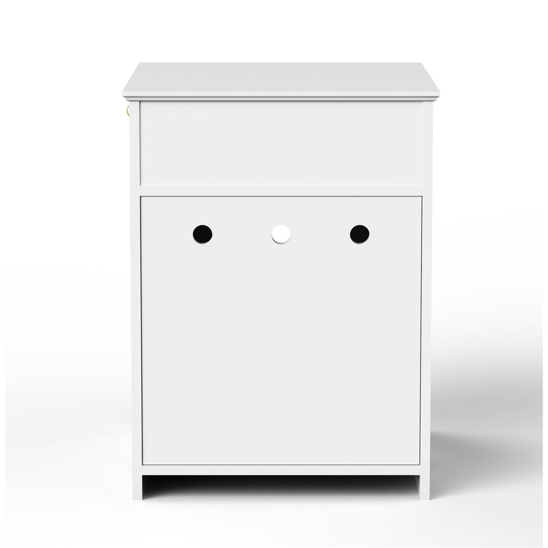 Pet House Cat Litter Box Enclosure With Drawer, Side Table