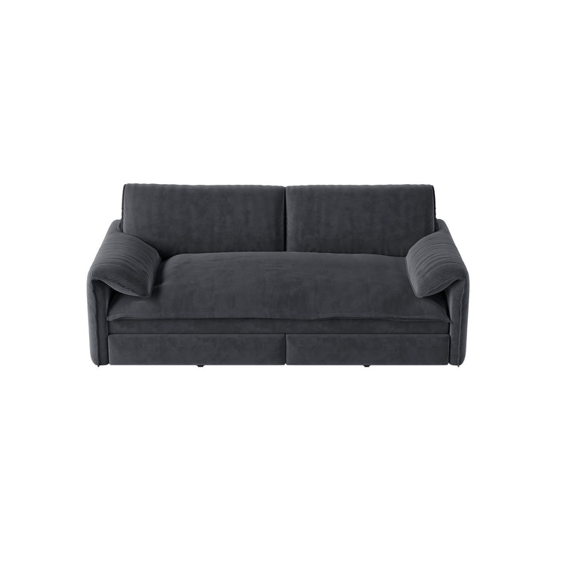 Queen Pull Out Sofa Bed With Side Storage