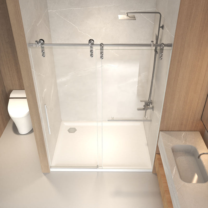 Frameless Sliding Bathtub Door With Frame