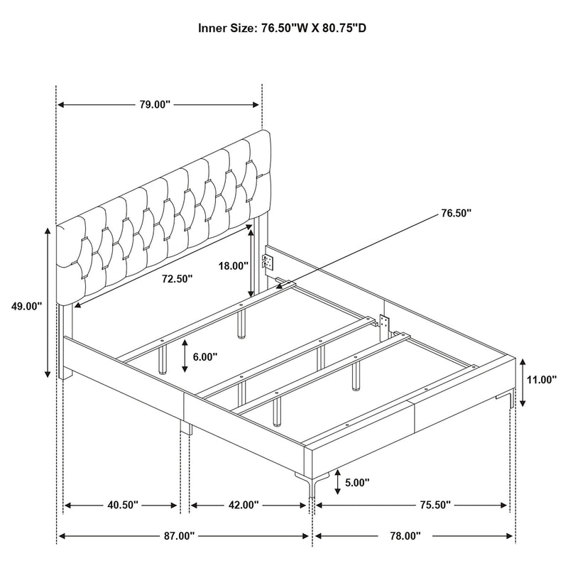 James - Panel Bed