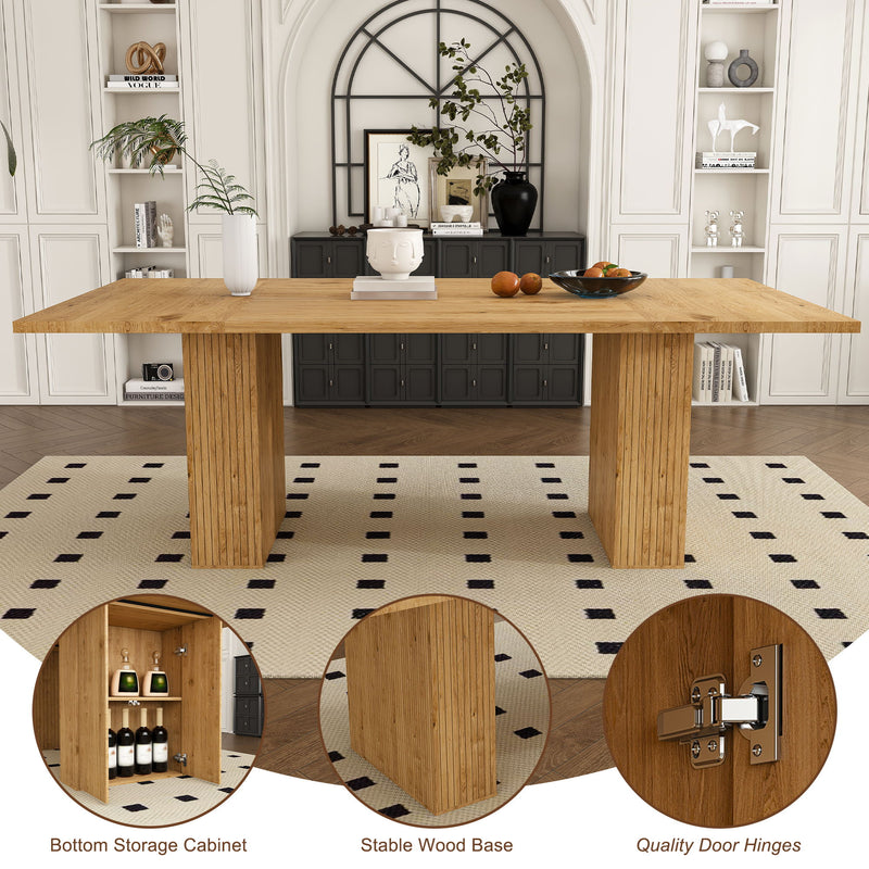 Dining Table With Storage Base For Kitchen