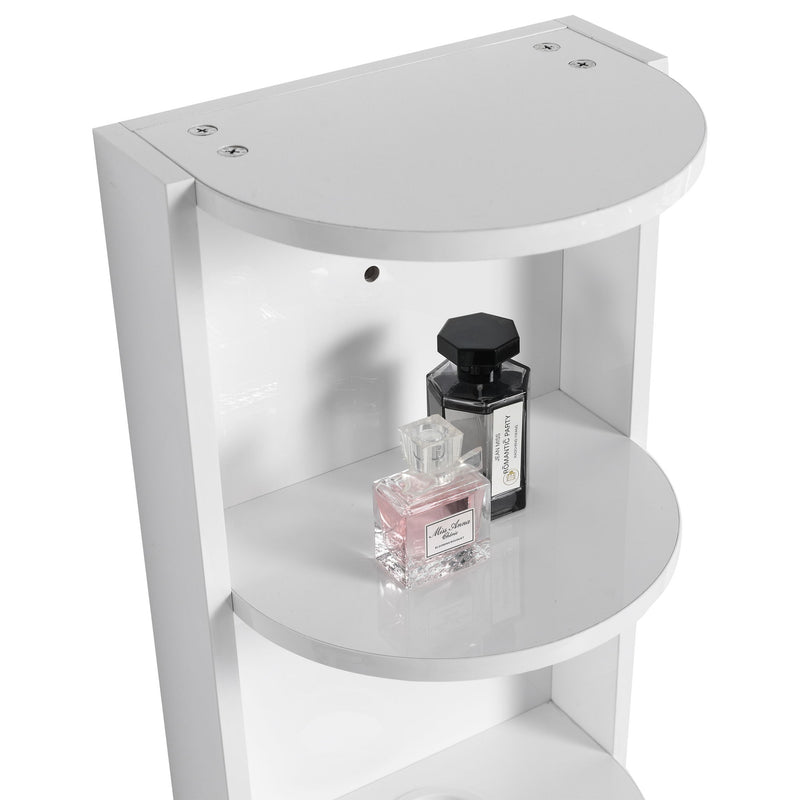 Bathroom Wall Mounted Storage Rack With Float Mounting Design