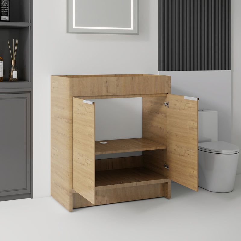 Freestanding Bathroom Vanity Cabinet With Soft Close Doors, Cabinet Only