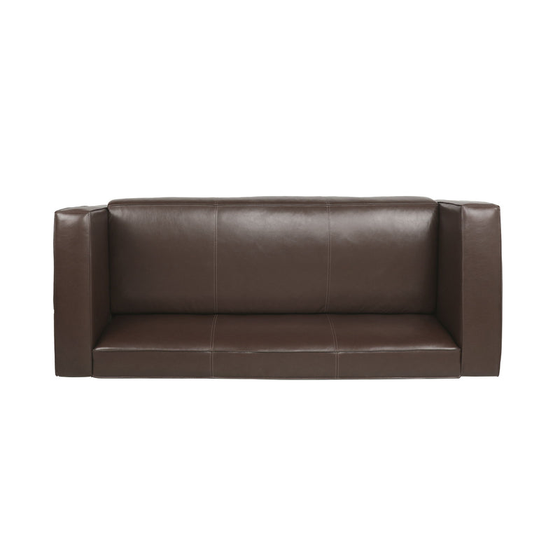Contemporary 3 Seater Sofa With Tuxedo Design