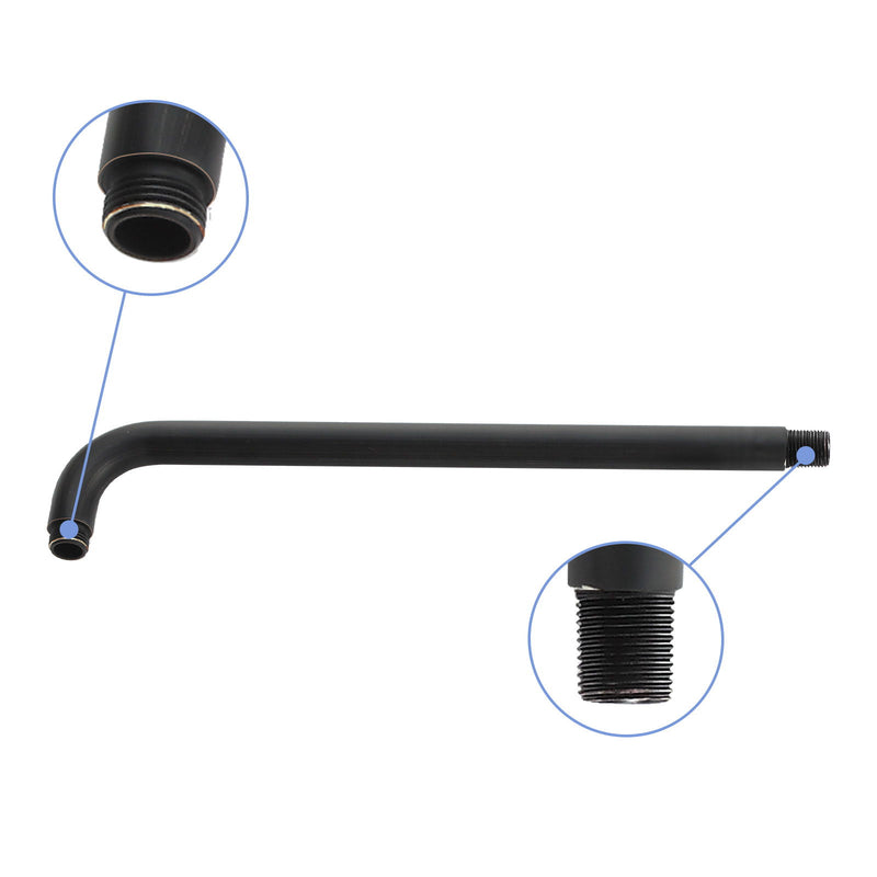 Oil Rubbed Bronze 16" Shower Arm With Flange, Stainless Steel, For Rain Shower Heads - Oil-Rubbed Bronze