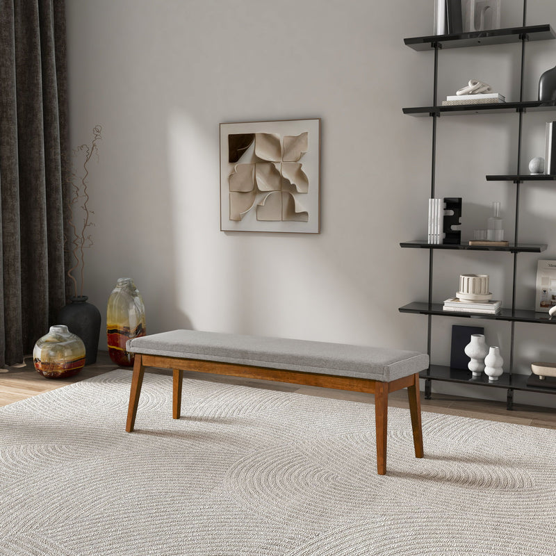 Warren - Bench - Brown / Light Gray