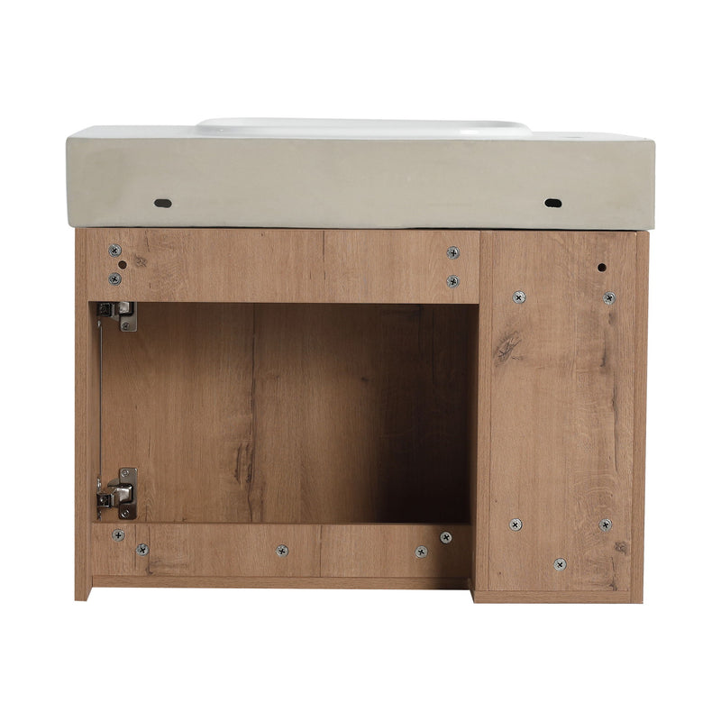 Sleek Design Freestanding Bathroom Vanity With Sink, Soft Close Door