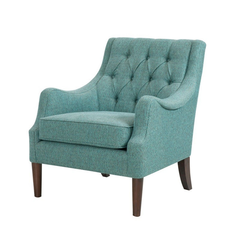 Qwen - Button Tufted Accent Chair With - Teal