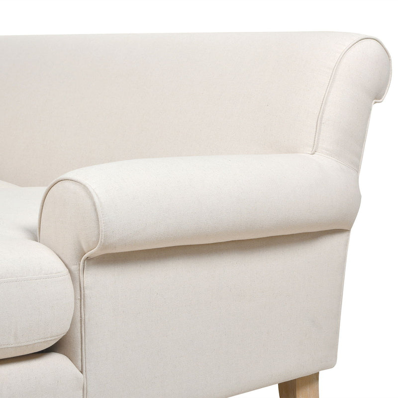 Alana - L-Shape Reversible Sectional Sofa - Light Beige