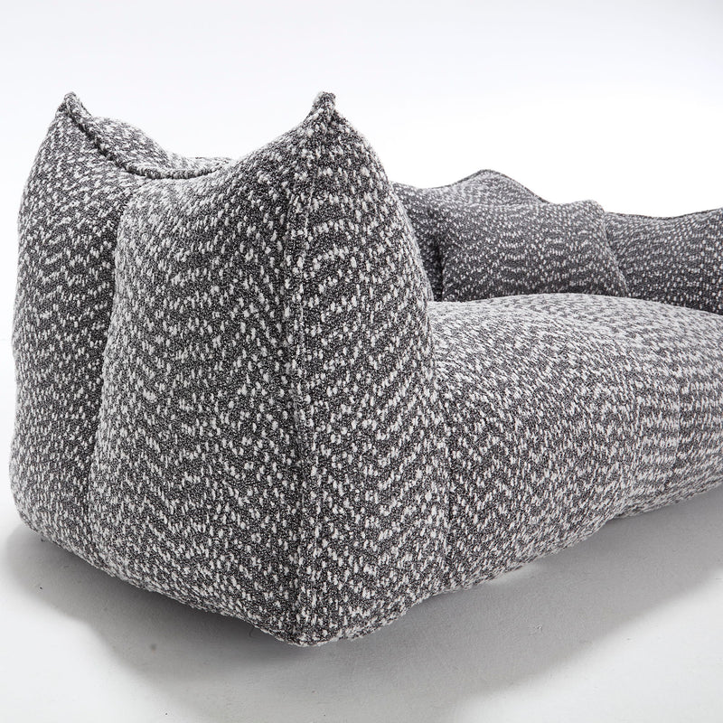 Comfortable Dual Beanbag Chair With High Resilience Foam Core For 2 People