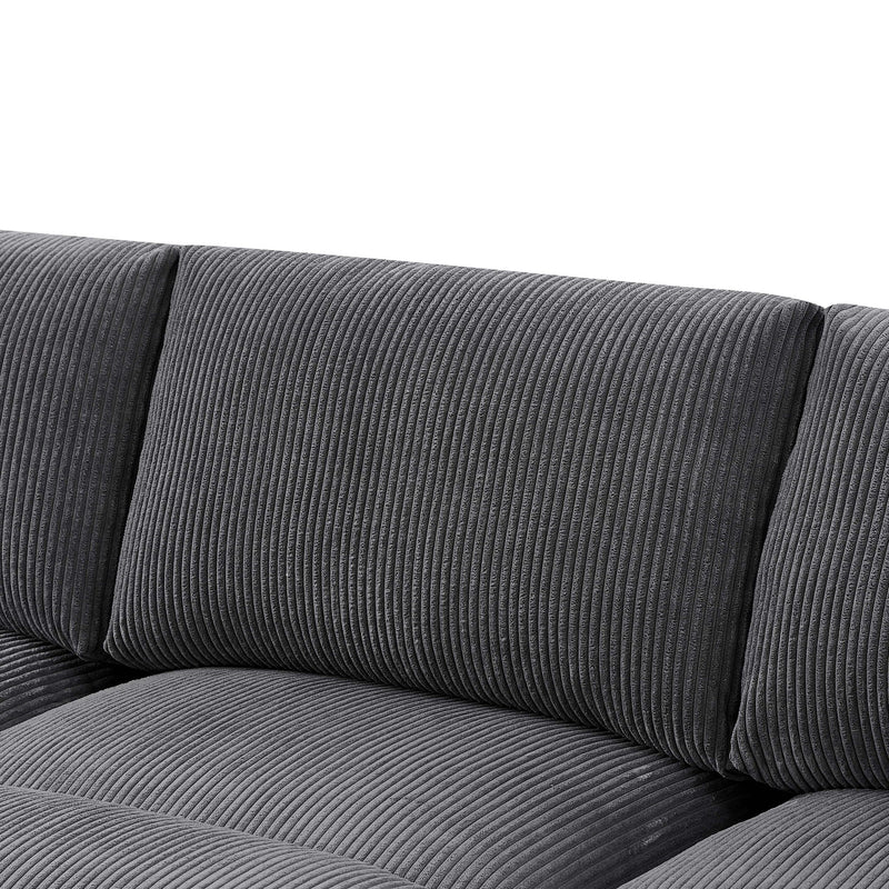 Upholstered Symmetrical Modular Sectional With 6 Seating