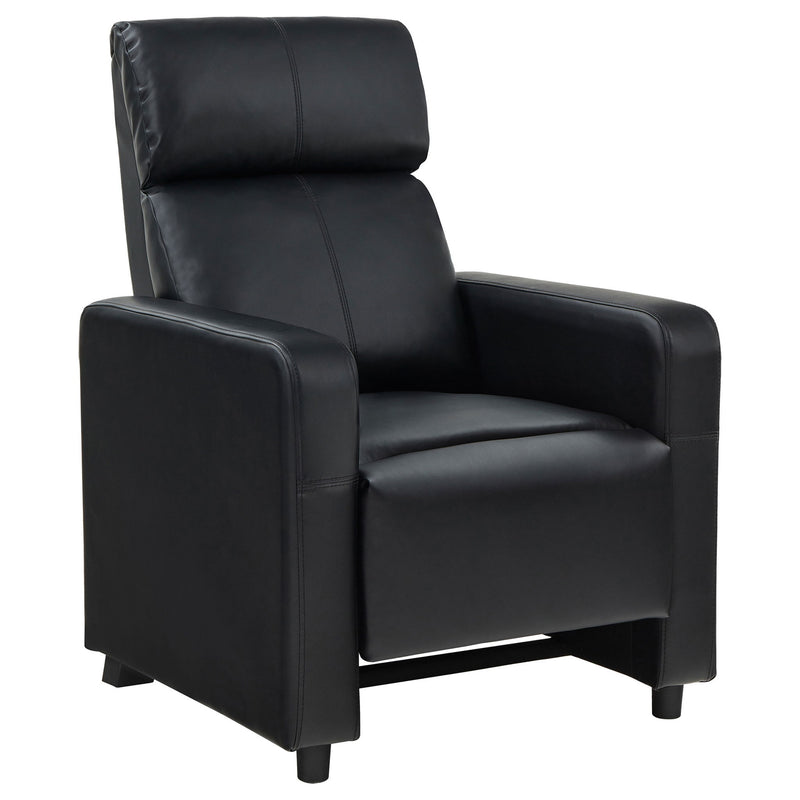 Warren - 3 Seater Home Theater With 2 Wedge Consoles Recliners - Black