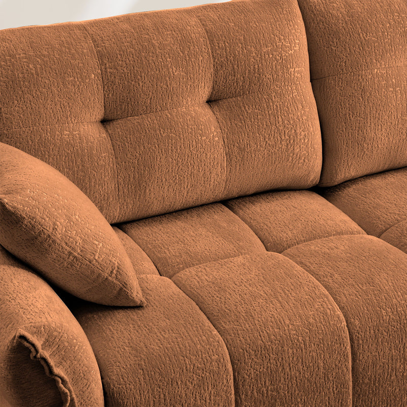 Ergonomic Single Seater Sofa With Ottoman, High Resilience Support Cushions