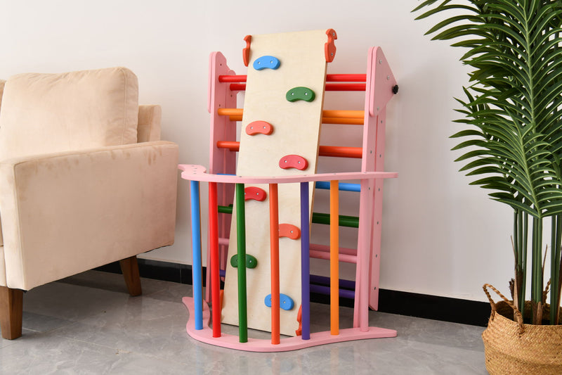 Gardenia - Pikler Triangle Set, Montessori Toddler Climbing Toys, 2 Piece