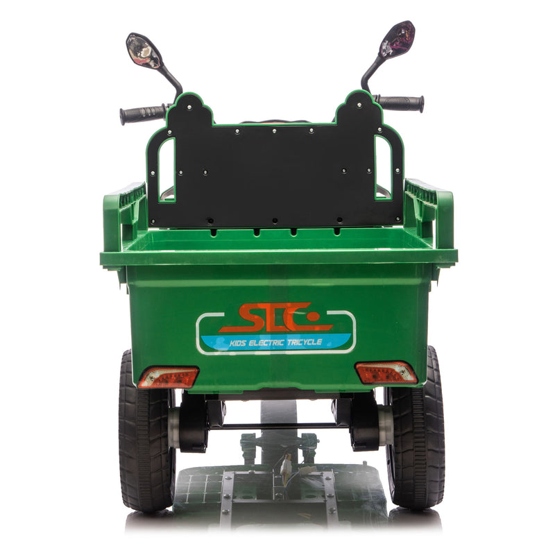 12V Kids Electric 3 Wheel Cargo Truck With LED Lights & Music