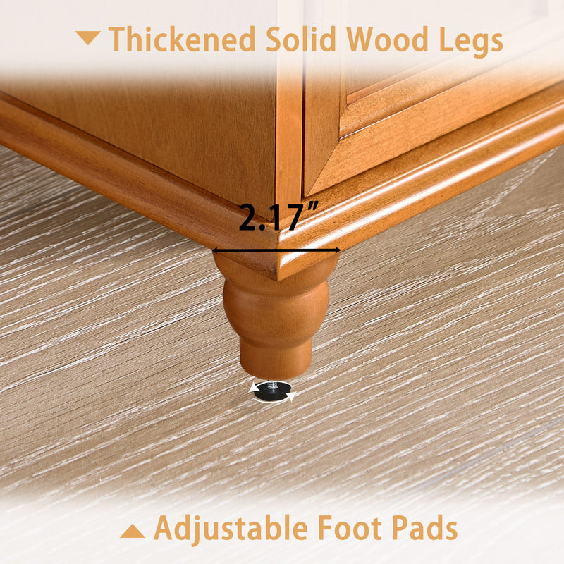 Floor Cabinet With Adjustable Shelf, Storage For Entryway