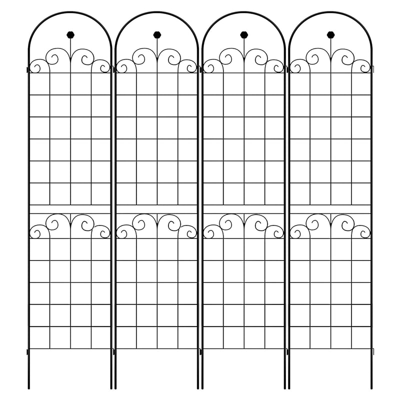 Metal Garden Trellis For Climbing Plants Outdoor Rustproof Plant Support Rose Trellis Netting Trellis