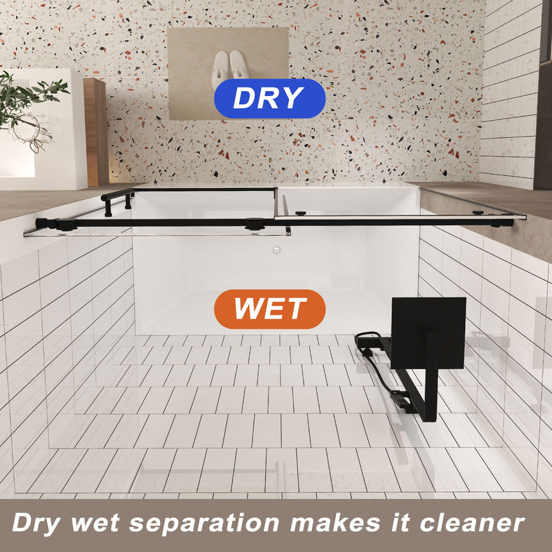 Frameless Shower Door With Handle