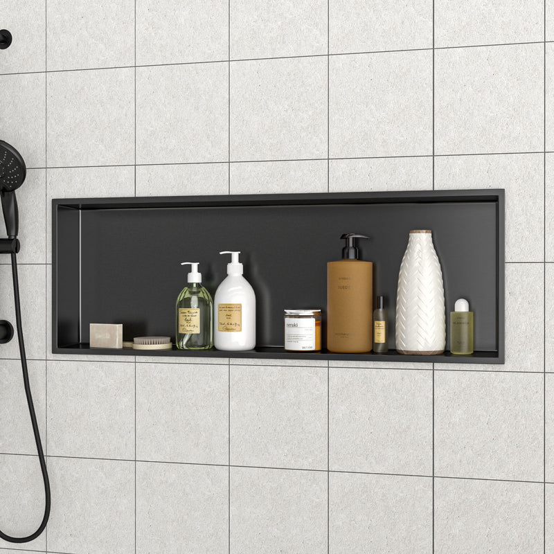 Stainless Steel Shower Niche With Seamless Design For Bathroom Storage