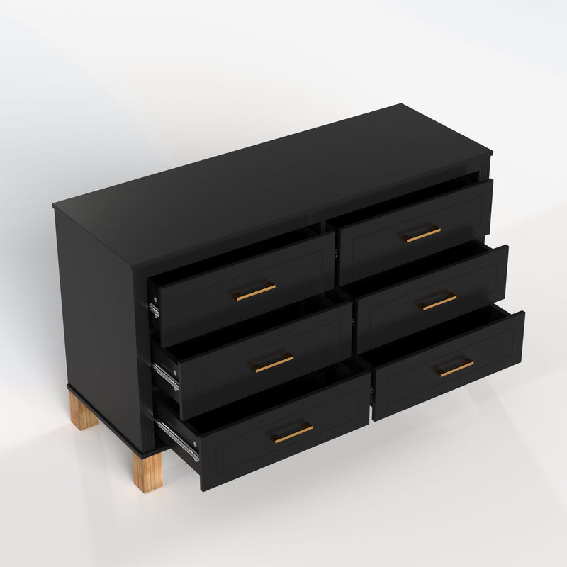 6 Drawer Double Dresser