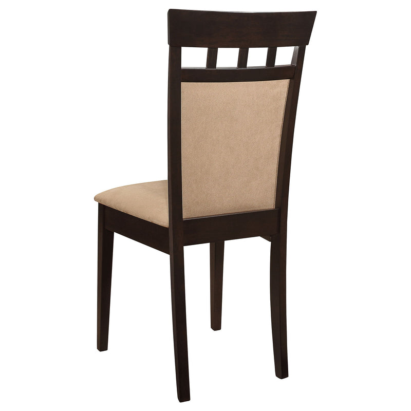 Gabriel - Oval 7 Piece Dining Set With Chairs - Cappuccino