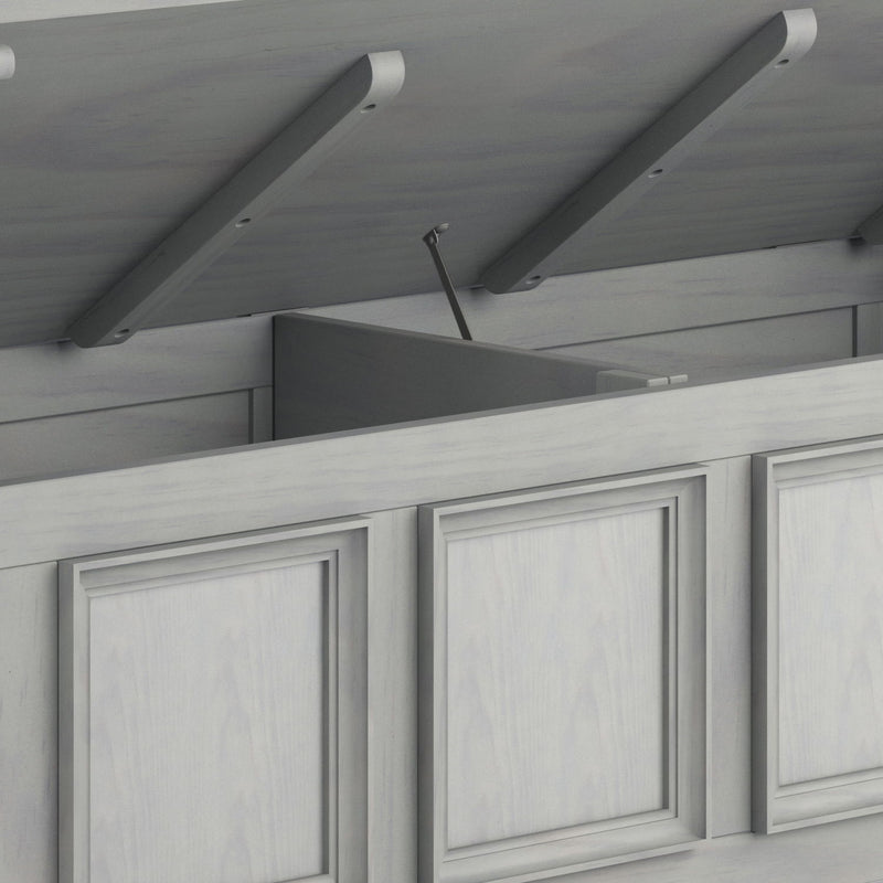 Amherst - Entryway Storage Bench - Gray