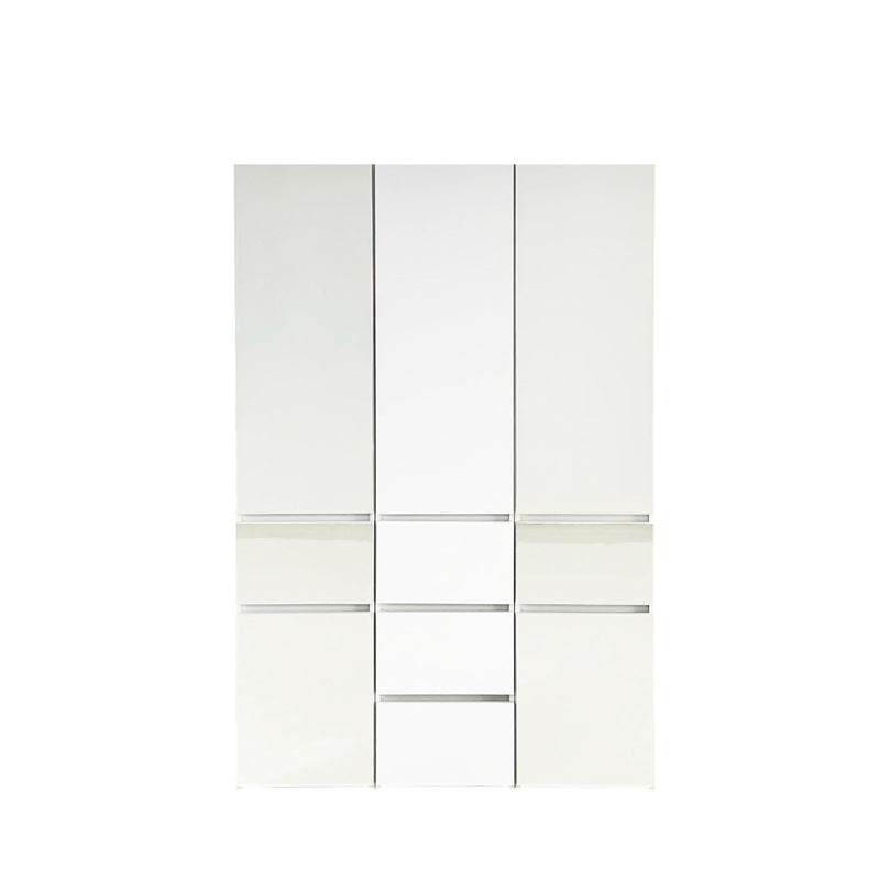 Elise - Modular Closet System With Mirror - White