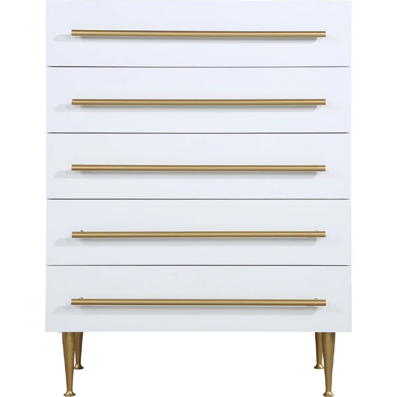 Contemporary 5 Drawer Chest For Bedroom