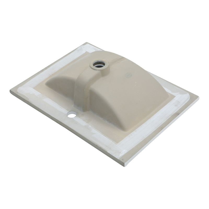 Console Sink With Legs, 24" X 18", Durable Porcela With Frame - White / Black