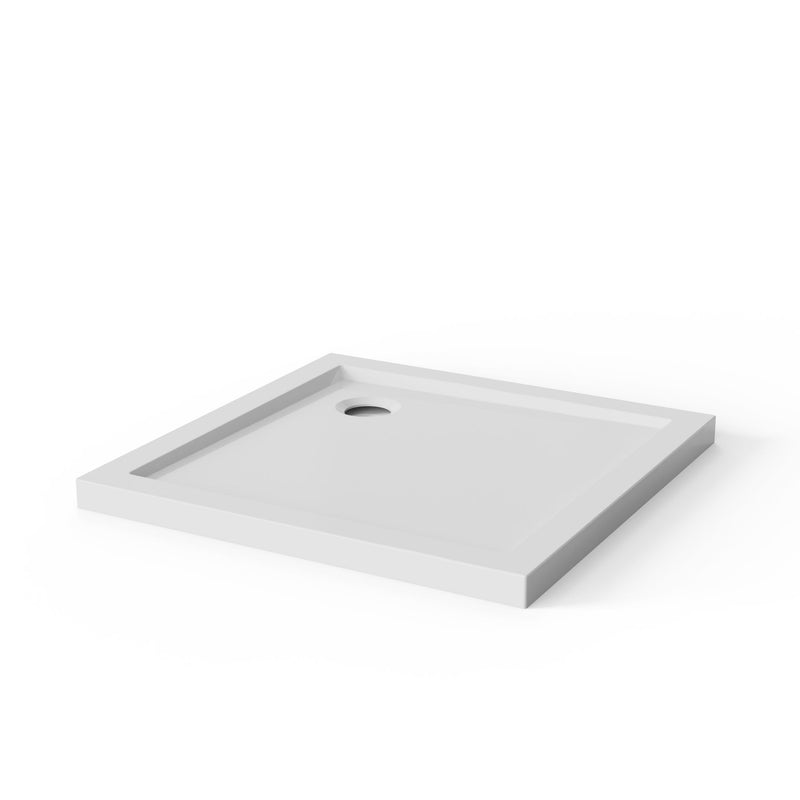 In Corner Drain Shower Base
