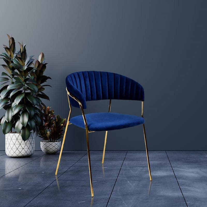 Accent Armchair For Home (Set of 2) - Blue