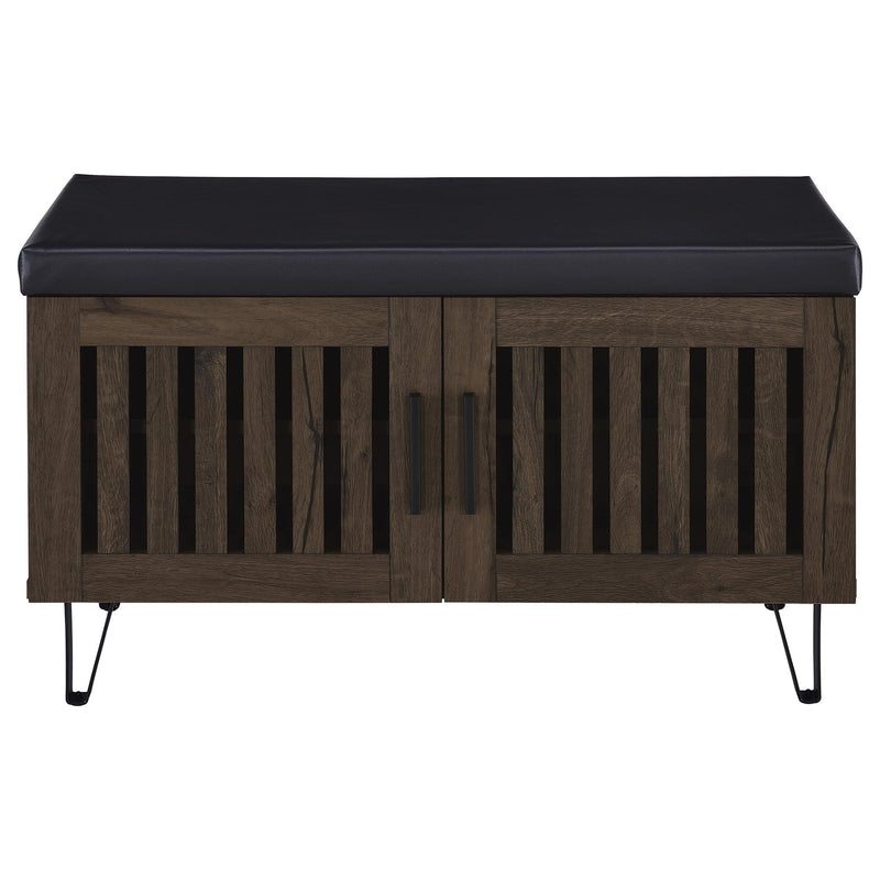 Clackamas - 2 Door Storage Bench With Padded Seat