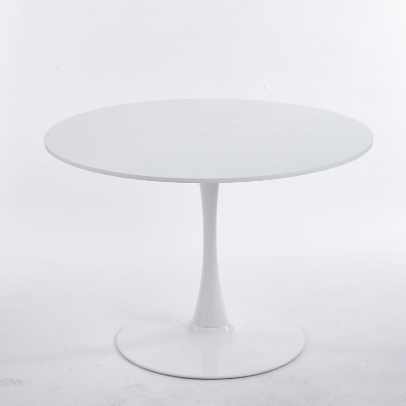 Mid-Century Tulip Dining Table With Round Top
