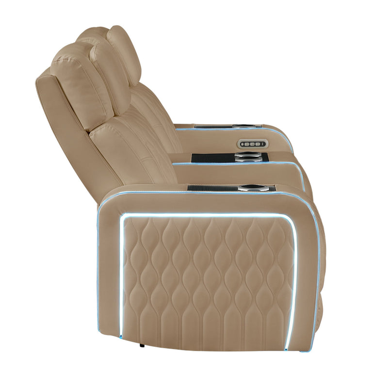 Electra - Power Reclining Set With Power Headrests, Massage And LED Lighting