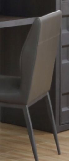 Cargo - Synthetic Leather Chair - Gray / Gunmetal